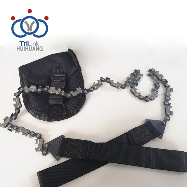 톱 체인 24인치 길이의 야외 생존 포켓 원예 전기톱